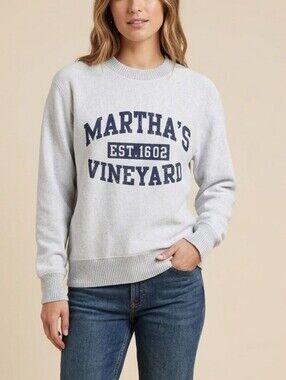 Jake Austin Martha’s Vineyard Graphic Crewneck Sweatshirt | Size Small